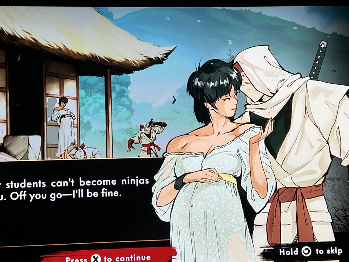 tacklethefuture's tweet photo. I hope nothing terrible happens to my lovely wife (w/ child) in the SHINOBI: Art of Vengeance demo https://t.co/Gp6MdryaN7