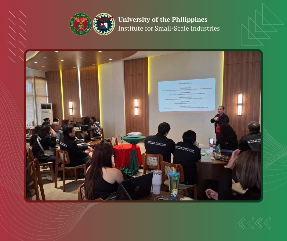 The UP Diliman OVCRD held its 2025 Assessment and Realignment Planning Workshop last August 6–8 at Mountain Lake Resort, Cavinti, Laguna. 
More: beta.entrepreneurship.org.ph/2025/08/13/ovc…

#UPDResearch #OVCRD2025 #UPDiliman