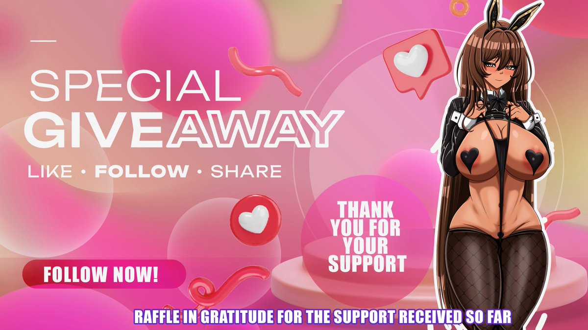 Giveaway for 900 followers on X!!! 🥳🥳🫶
Prize: Commission of your choice, 1 character

Winning conditions: Follow me, share this post, and like it.
The giveaway ends Saturday at noon, Colombian time.

Thank you so much for your support :3

#Giveaway