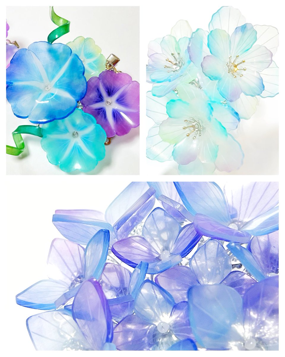 #あなたのみず色の作品を見せてください

お花たち🤍🩵