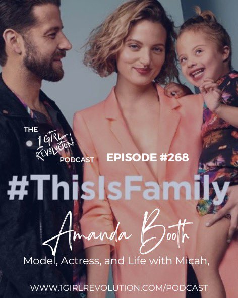 ✨ From magazine covers to real life — Amanda Booth is redefining beauty, love, and purpose. ✨

On the latest episode of The 1 Girl Revolution Podcast, I sit down with Amanda — model, actress, advocate, and proud mama of Micah, who has Down Syndrome and nonverbal autism.