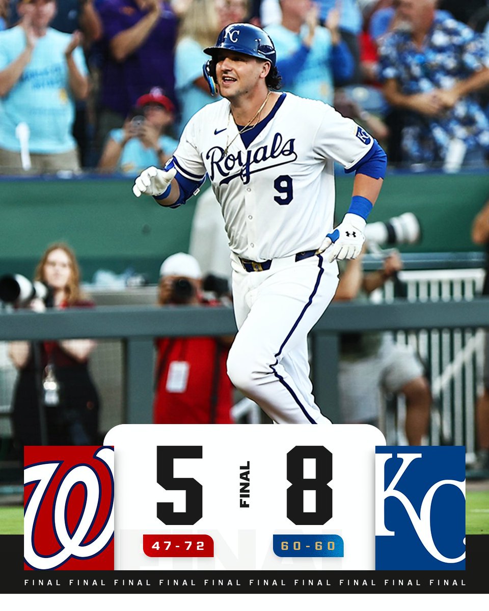 MLB's tweet photo. Vinnie Pasquantino drives in 5 runs to power the @Royals to a second consecutive win. https://t.co/KzH1049vrk