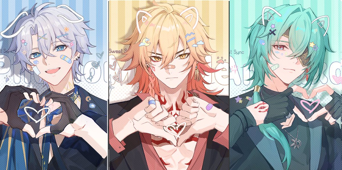 💙🧡💚
#Phainon   #Mydei   #Anaxa📷#崩壊スターレイル #HonkaiStarRail📷