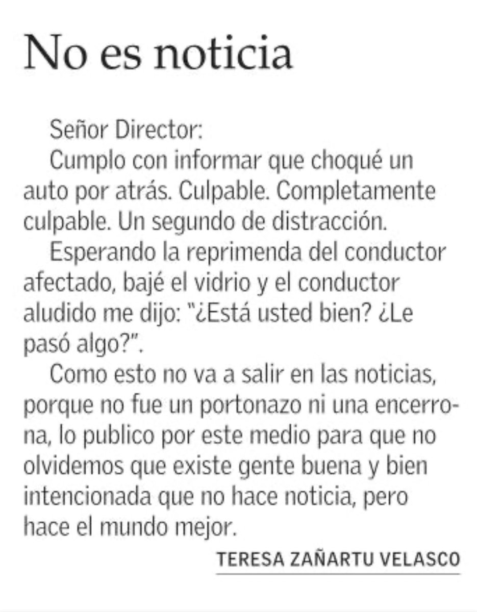No es noticia