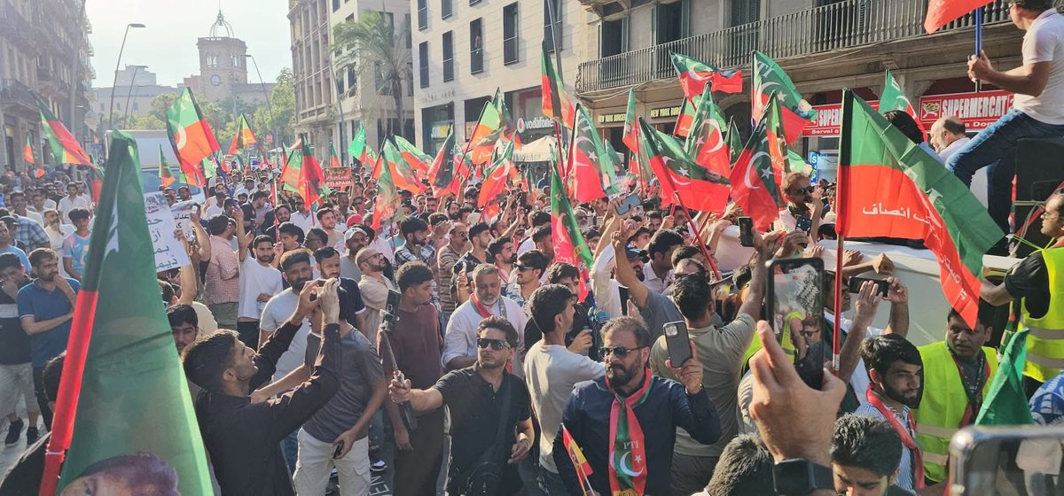 PTI protests in Spain have been brilliant.  Of course the first thanks goes to all those people who come out on the call to protest for the release of Imran Khan. I would like to then thank the person who makes it all happen working with his team. <a href="/AbdulSaboorCho1/">Abdul Saboor Choudhry</a> is an unsung