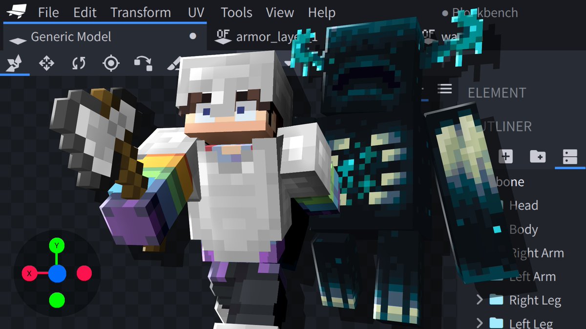 NotBastianMC's tweet image. Thumbnail for @ArtsDroide 

#Minecraft #Blockbench #MinecraftThumbnail #cmlcreators