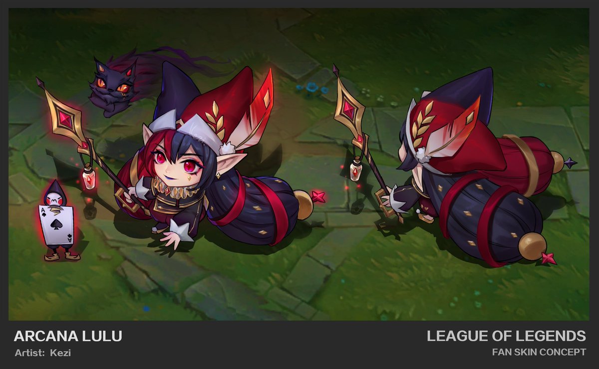 KEZI_0918's tweet photo. @LeagueOfLegends The prophecy has come true! Lulu is so suitable for the Fool card！so cute😊 https://t.co/rhpyk9A8f6