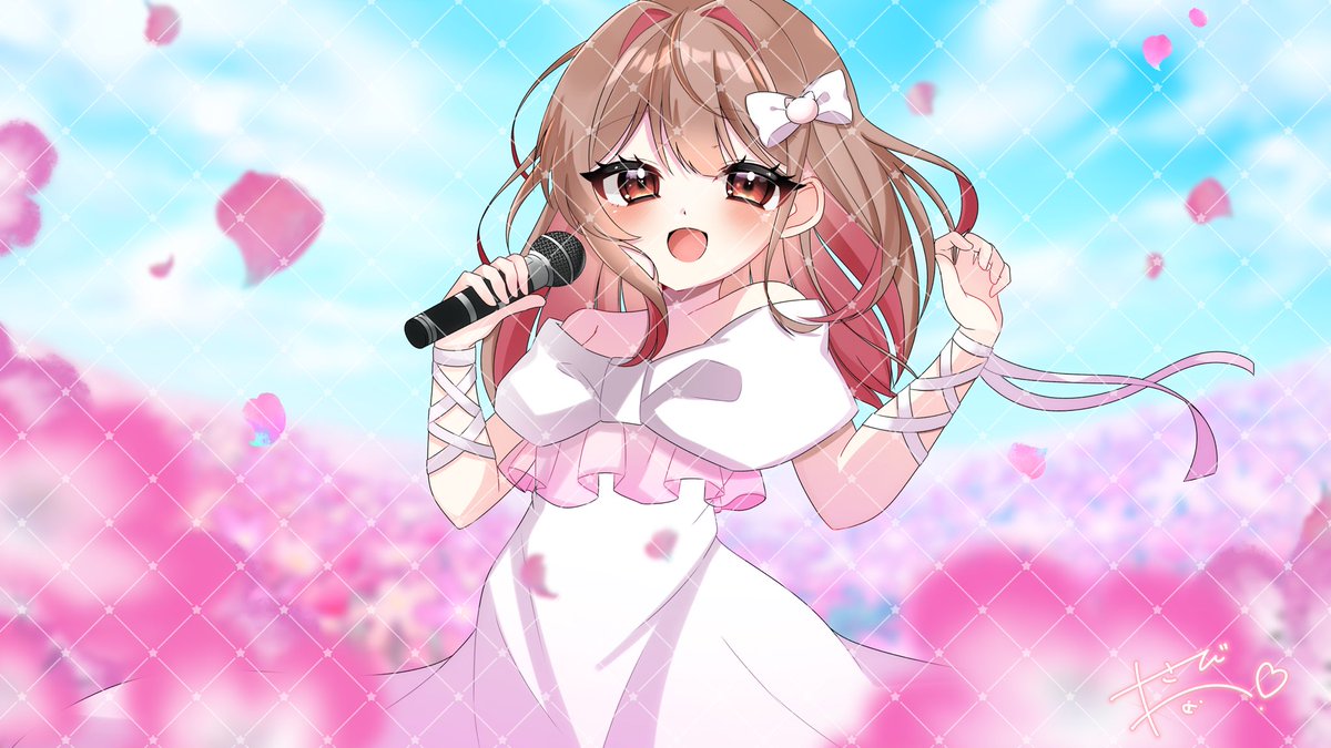 wasabi_8_'s tweet photo. 【︎💕︎実績紹介🎤】

この度こちらの歌ってみた動画用のイラストをお手伝いさせて頂きました.ᐟ

素敵な歌声なので引用元にあるfullバージョンもぜひ聴いてみてください💝

よろしくお願いしますー！ https://t.co/0x2WcJoloJ