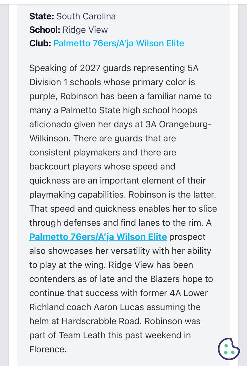 Joliyah Robinson (@smb_liyah) on Twitter photo Thank you for attending <a href="/ThePDShowcase/">The Showcase</a> and for the write up <a href="/PGH_SCarolina/">Prep Girls Hoops South Carolina</a>.
Thank you <a href="/cjleath/">Jordan Leath</a> for enhancing the experience with your coaching techniques.
Thank you <a href="/DJT11030/">Dominque Thompson, CAA, MS</a> for the support and showing up.
<a href="/palmetto76erawe/">Palmetto 76ers/Aja Wilson Elite</a> <a href="/A5Lucas/">AA Lucas, M.Ed,GCDF๐จ๐ฎ๐ฌ๐ญ๐บ๐ฒ๐ซ๐ท</a> <a href="/CoachMajor_SC/">Coach Major</a> Thank you for attending <a href="/ThePDShowcase/">The Showcase</a> and for the write up <a href="/PGH_SCarolina/">Prep Girls Hoops South Carolina</a>.
Thank you <a href="/cjleath/">Jordan Leath</a> for enhancing the experience with your coaching techniques.
Thank you <a href="/DJT11030/">Dominque Thompson, CAA, MS</a> for the support and showing up.
<a href="/palmetto76erawe/">Palmetto 76ers/Aja Wilson Elite</a> <a href="/A5Lucas/">AA Lucas, M.Ed,GCDF๐จ๐ฎ๐ฌ๐ญ๐บ๐ฒ๐ซ๐ท</a> <a href="/CoachMajor_SC/">Coach Major</a>