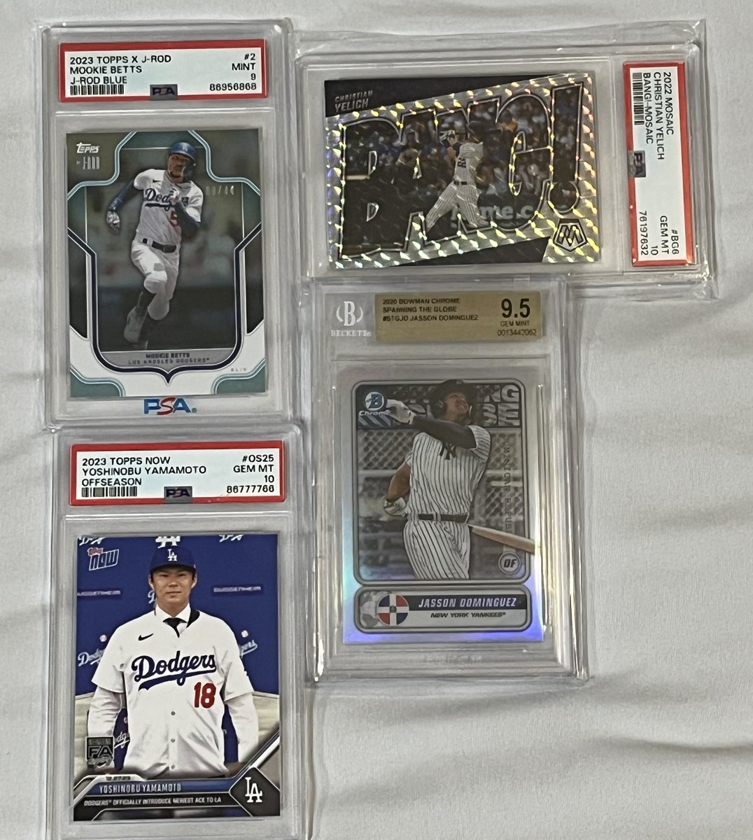 AverageSavageMB's tweet image. Asking $210 shipped for everything in this thread. Do not wish to separate.

Kamara /25
Johnston /10
Kraft /149
Njoku /50
LaMichael James /49
Keuchly /99
Rising /99
Key /15
Powell /199
Smart /25
Roby /99
Betts /44