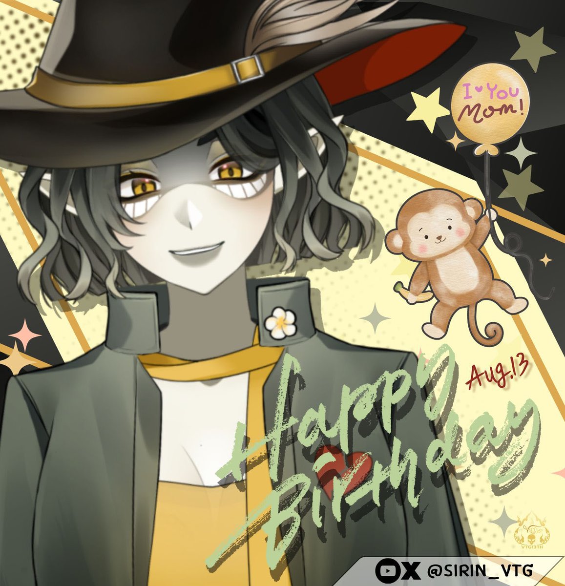 💛💛HAPPY BIRTHDAY!!! 💛💛
<a href="/sirin_vtg/">sirin🙊👅『VTG』</a> 
สุขสันต์วันเกิดสิรินทร์ ผีโป่งค่างสุดเท่เกิ๊นเหลือจะเชื่อ 🙉

ร่วมอวยพรวันเกิดกับผีโป่งค่างของเราได้ทาง X หรือ
youtube.com/@sirinVTG
tiktok.com/@sirinvtg_13
 
៚ #VTGวีผีไทย #VTG13TH #VtuberTH #วีทูปเบอร์ไทย #วีผีไทย #MSS01sirin #sirinvtg