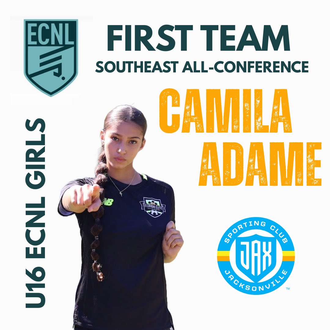 Honored to be selected to the <a href="/ECNLgirls/">ECNL Girls</a> Southeast All-Conference First Team.

<a href="/SportingJaxSa/">Sporting Jax Soccer Academy</a> <a href="/sporting_jax/">Sporting JAX</a> <a href="/sbalaam0909/">Stacey Balaam</a> <a href="/ECNLSoutheast/">ECNL Southeast Girls</a> <a href="/PrepSoccer/">Prep Soccer ⚽️</a> <a href="/PrepSoccerFL/">Prep Soccer Florida</a> <a href="/TopDrawerSoccer/">TopDrawerSoccer</a> <a href="/JREskilson/">J.R. Eskilson</a> 
<a href="/VicOlorunfemi10/">Victor Olorunfemi</a>  <a href="/mattsmithsoccer/">Matt Smith</a>  <a href="/FPFPuertoRico/">Federación Puertorriqueña de Fútbol ⚽️🇵🇷</a> <a href="/Sellitti_D/">Daniel Sellitti</a> <a href="/SaquedeMetaPR/">Saquedemeta.net</a>