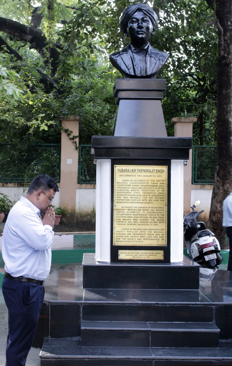 Maheshwar Thounaojam (@maheshwarthouna) on Twitter photo Honoring the brave sons of Manipur on Patriots' Day! Bir Tikendrajit, General Thangal & others inspire us with their love for our motherland & courage against colonial rule. May their spirit guide us to stand united & build a strong & peaceful Manipur 💪🏼❤️ #PatriotsDay #Manipur Honoring the brave sons of Manipur on Patriots' Day! Bir Tikendrajit, General Thangal & others inspire us with their love for our motherland & courage against colonial rule. May their spirit guide us to stand united & build a strong & peaceful Manipur 💪🏼❤️ #PatriotsDay #Manipur