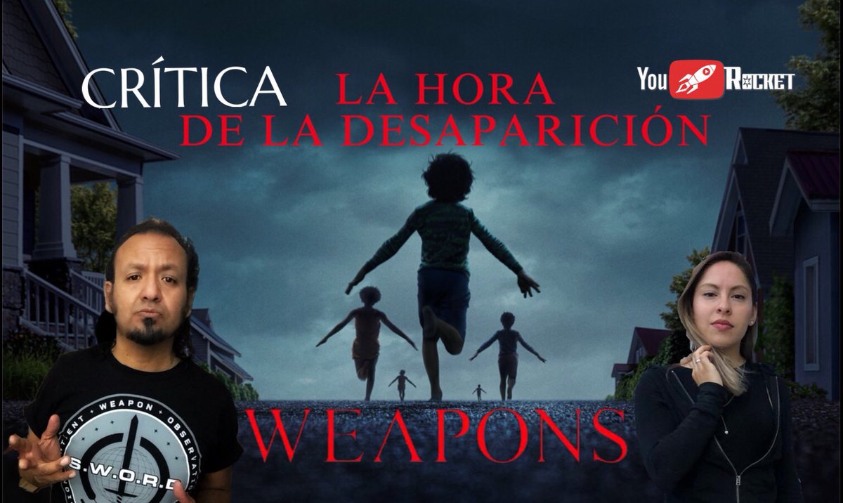 Y por supuesto en <a href="/rocket_you/">YouRocket+</a> tenemos vídeo con la crítica de #LaHoraDeLaDesaparicion, participa <a href="/Jaakkiiee/">Jacko</a>! Pásenle al canal y suscríbanse! #Weapons🎬👉🏽 youtu.be/9HOAMbOjLMc?si…