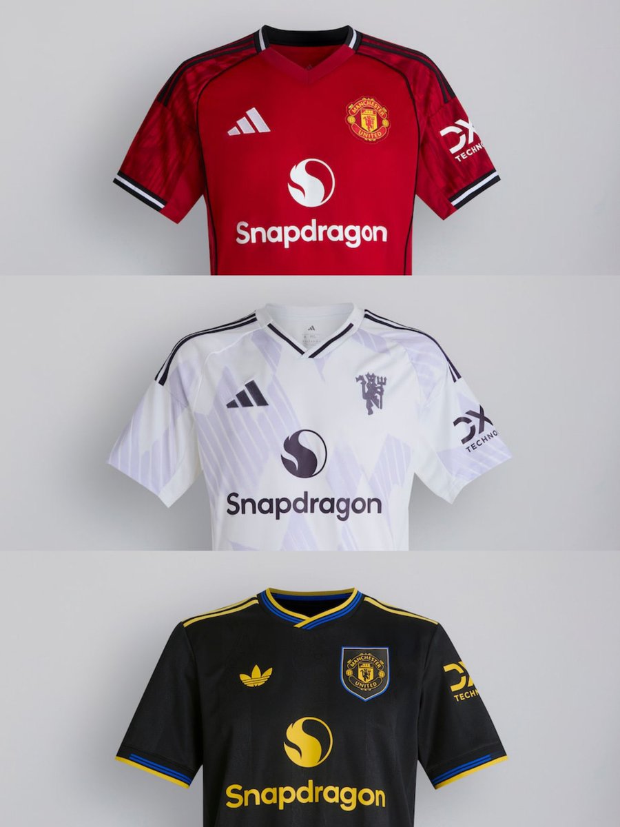 🚨OFFICIAL: Manchester United resmi merilis 3 seragam tempur mereka untuk mengarungi musim 2025/26! 

Yang mana favorite lo? 🤔

#utdfocusid