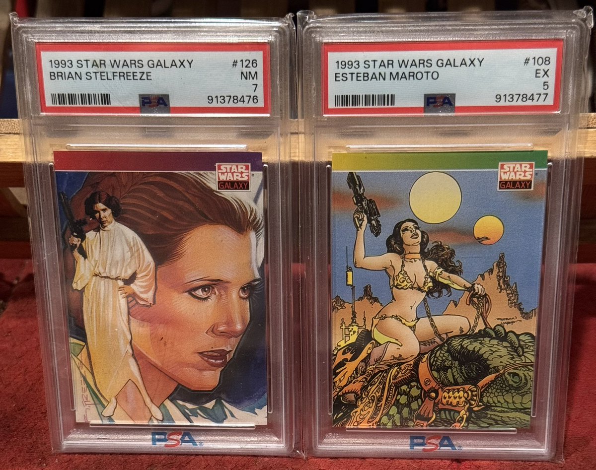 kooljazz1966 (@kooljazz1966) on Twitter photo <a href="/TGNCards/">Tyler π</a> 1993 Star Wars Galaxy PSA slabs:
#124 Kenobi vs Vader $50 Shipped
#4 Vader $45 Shipped
#108 Leia $45 Shipped
126 Leia $40 shipped.
Follow and Dm if taking π₯π₯ππΎ <a href="/TGNCards/">Tyler π</a> 1993 Star Wars Galaxy PSA slabs:
#124 Kenobi vs Vader $50 Shipped
#4 Vader $45 Shipped
#108 Leia $45 Shipped
126 Leia $40 shipped.
Follow and Dm if taking π₯π₯ππΎ