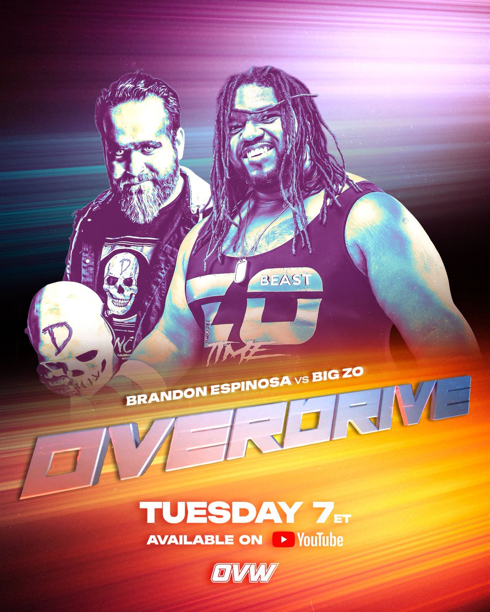 It's myself and "The Voice of the Valley" <a href="/EricOnTheAir/">Eric Cornish #VoiceoftheValley</a> on the call for another awesome edition of <a href="/ovwrestling/">OVW Wrestling</a> Overdrive! 

We're days away from our signature premium event #OVWFightNight, streaming for FREE this Sunday night at  PM EST. 

After what we saw during Thursday's