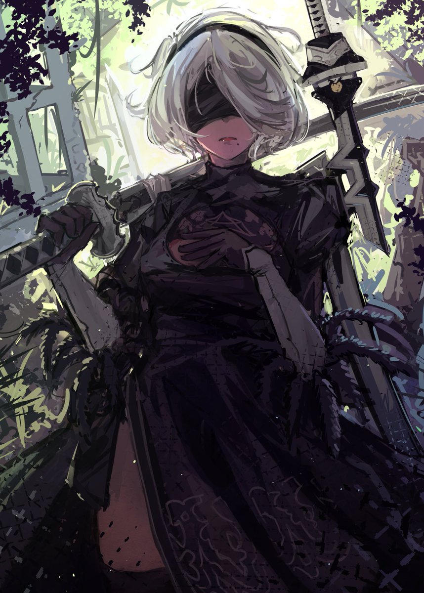umbra_heartt's tweet image. Just make it exist first, you can make it good later 
#NieRAutomata #ニーアオートマタ #2B