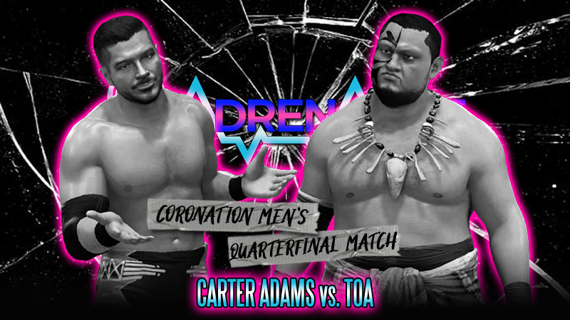 Limitless_LW's tweet photo. Three men have advanced to the Semifinals of the 2025 Coronation Men's Tournament, and on Adrenaline, @CarterAdams2K and #TOA will do battle to determine who will join BioCyde, Griffin Hawkins and Carter's brother AJ at the PLE! https://t.co/5xjdVwC94d