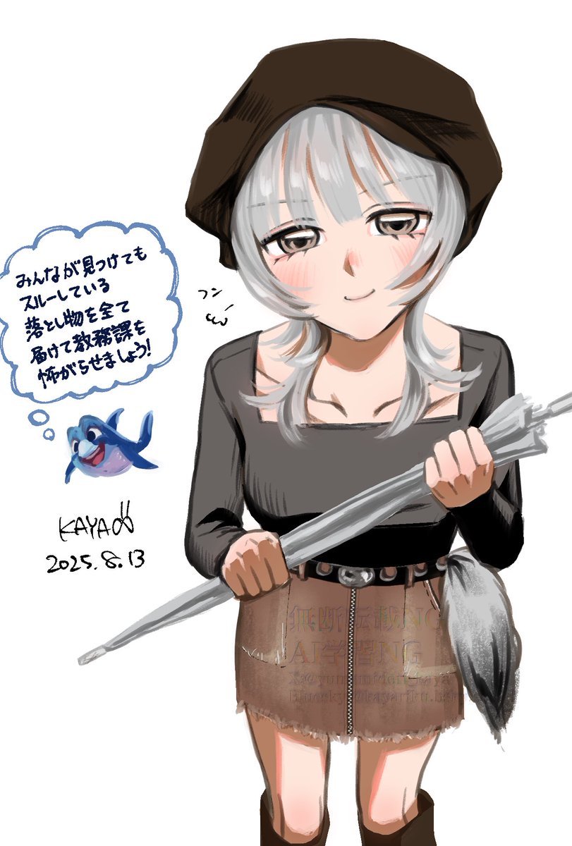 目白さんもカラー描いたことなかったので🤍