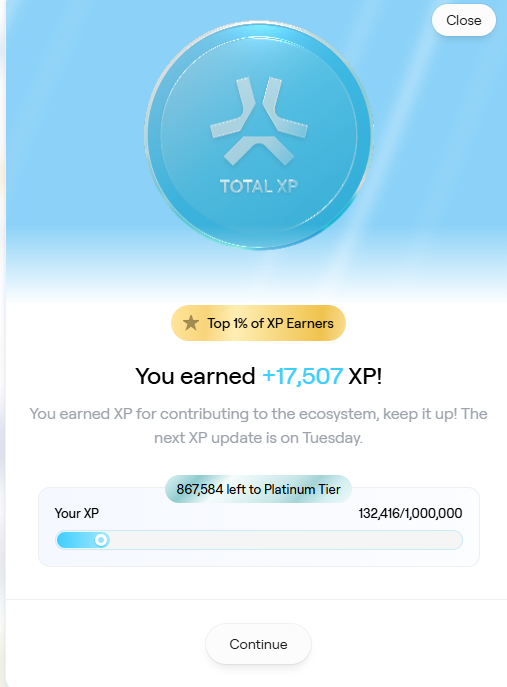 FakeBl0ck's tweet photo. @AbstractChain 
Ticked up the XP by 1.5K this week
The peng stays gm'ing and enjoying $abs https://t.co/tSsTUcs3Jt