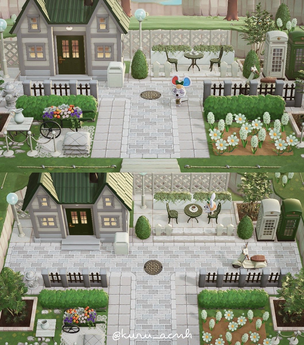 Green × White 💚🤍
久しぶりにハピパラでお庭を作りました♪

#あつ森 #あつまれどうぶつの森 #acnh