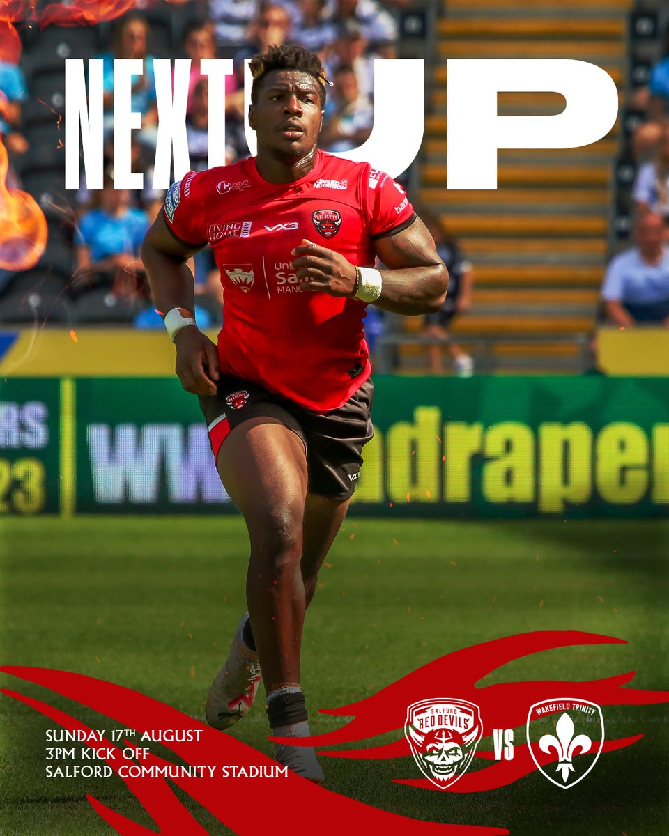 Taking on the Trin in Round 22! 🙌

🏡  𝙉𝙀𝙓𝙏 𝙐𝙋, Wakefield Trinity (H) - tinyurl.com/SRDWDT