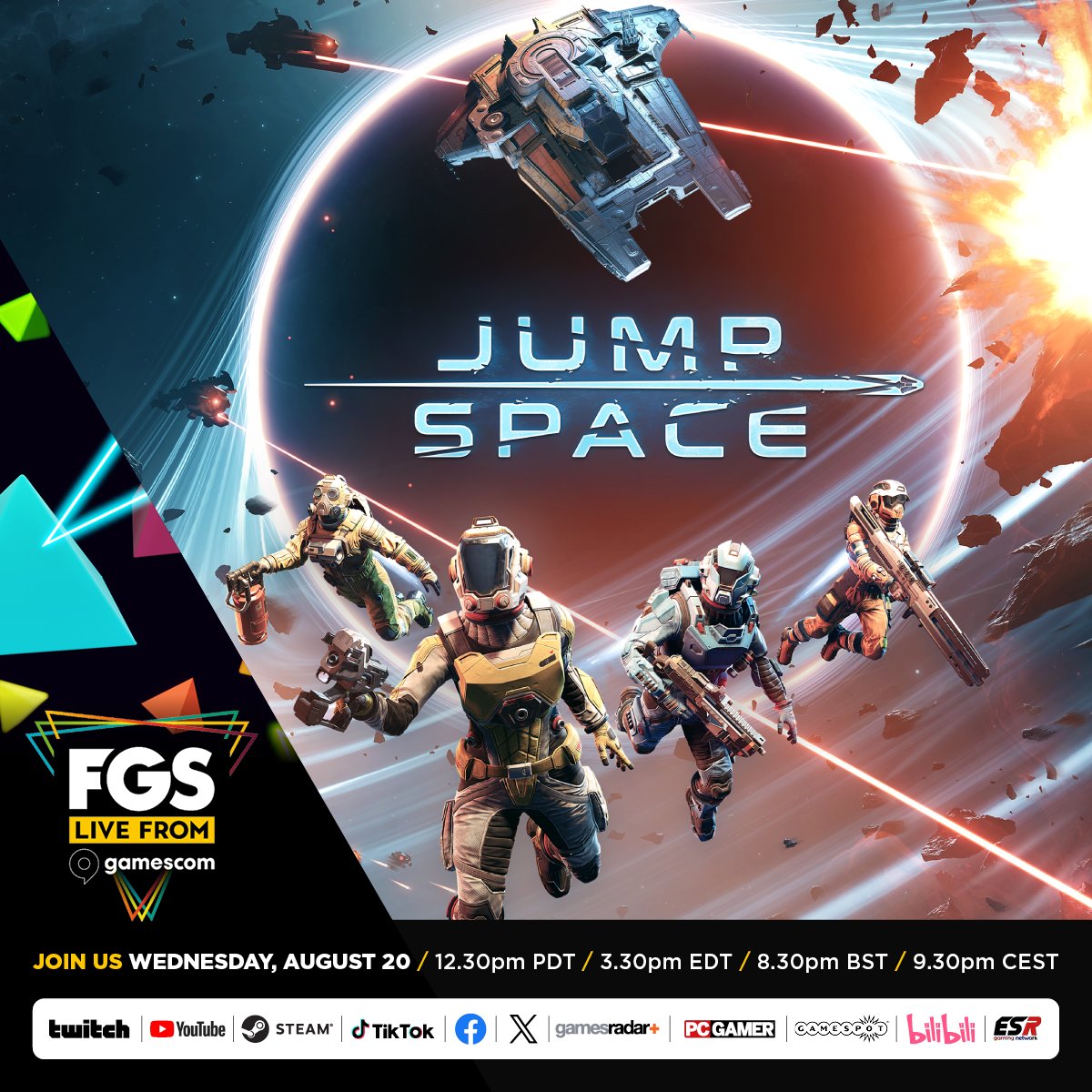 Keepsake Games (@keepsakegames) on Twitter photo One week until Gamescom!
Catch the BRAND NEW release date trailer for Jump Space in the <a href="/FutureGamesShow/">FutureGamesShow</a> stream Wednesday, August 20th! 🍕
#FutureGamesShow One week until Gamescom!
Catch the BRAND NEW release date trailer for Jump Space in the <a href="/FutureGamesShow/">FutureGamesShow</a> stream Wednesday, August 20th! 🍕
#FutureGamesShow