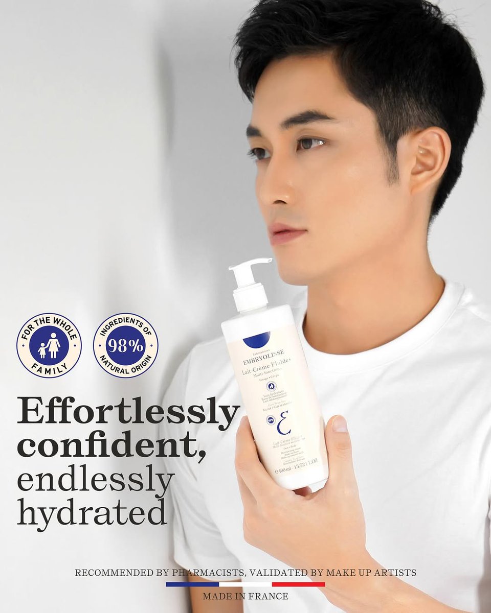 Embryolisse_idn's tweet photo. Confidence starts with care. Stay effortlessly hydrated with Embryolisse Lait-Crème Fluide , for you, and the whole family

#DermaMoisturizer #EmbryolisseIndonesia #DermaSkincare #Moisturizer https://t.co/YTrP4JXhcB