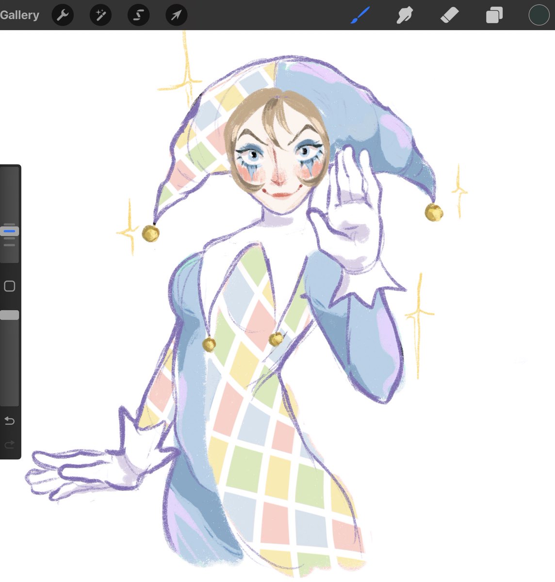 wormpuppet's tweet image. my doopid ass clown #oc