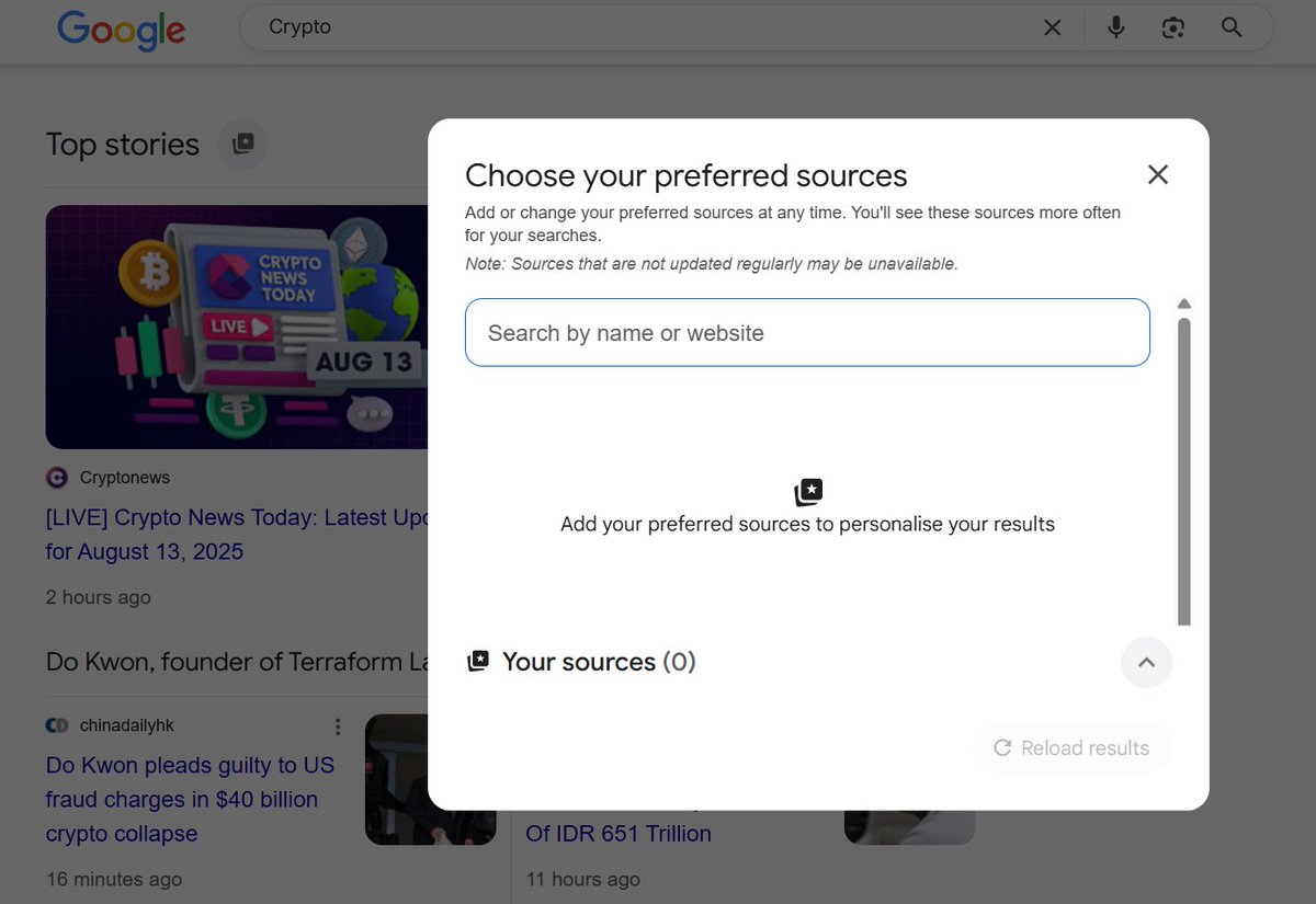 Google Preferred Sources has been rolled out in India. <a href="/rustybrick/">Barry Schwartz</a>