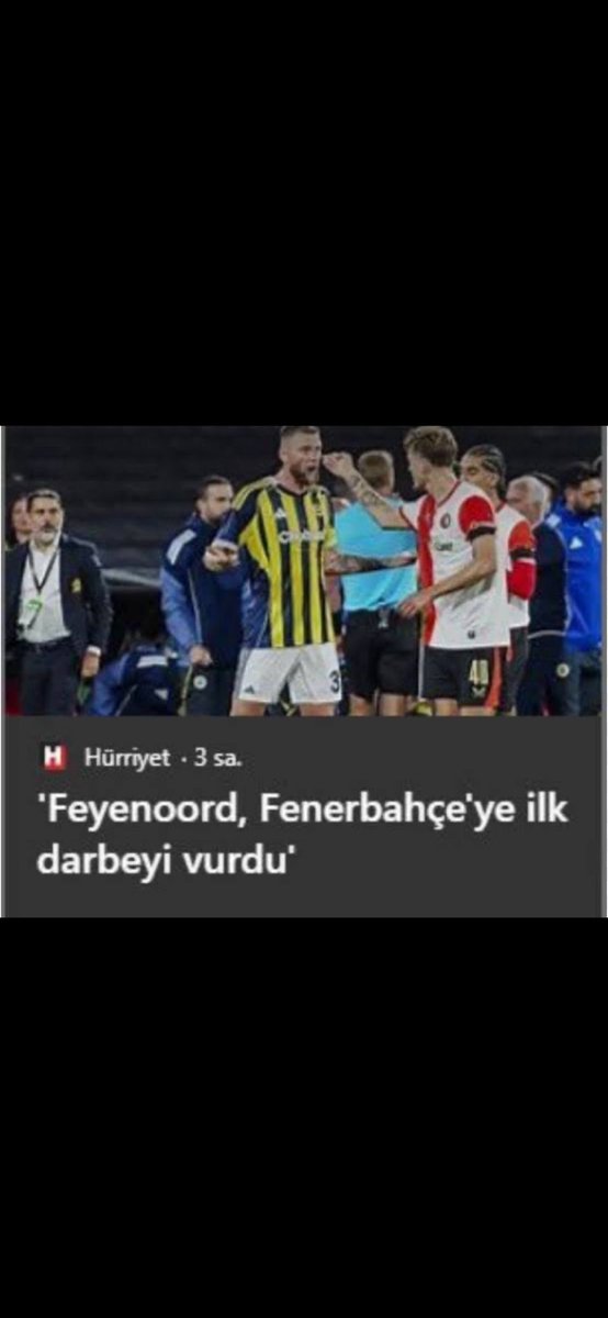 Size cevabım:
FENERBAHÇE söyleyecek son sözü
Haklıyız kazanacağız HAK-LI-YIZ
FENERBAHÇE söyleyecek son sözü.
<a href="/Hurriyet/">Hürriyet.com.tr</a>