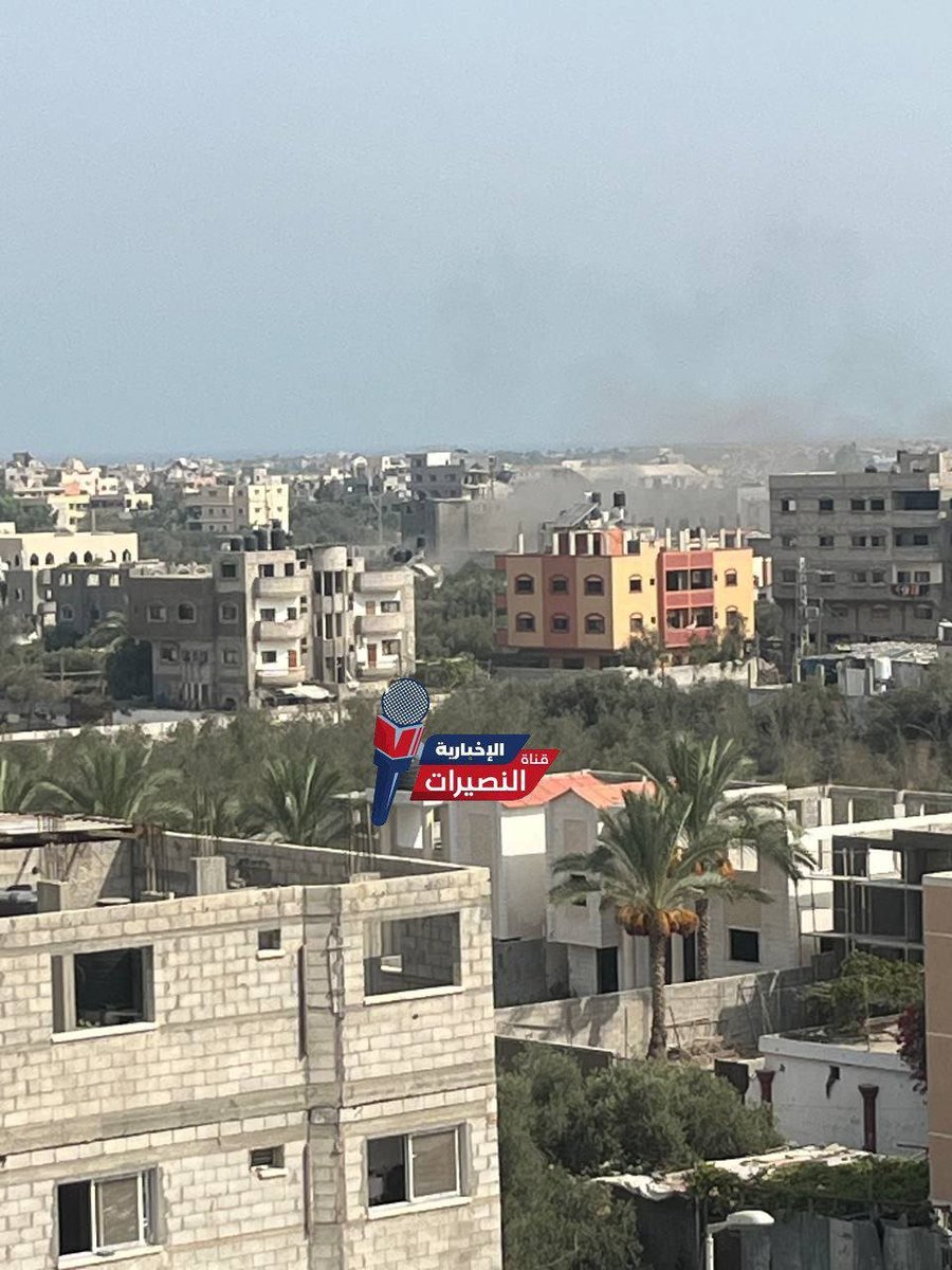 Reports of some attack in the Nusei-rat area.

Pay attention to the buildings. "All of Gaza razed" is yet another pallywood lie.