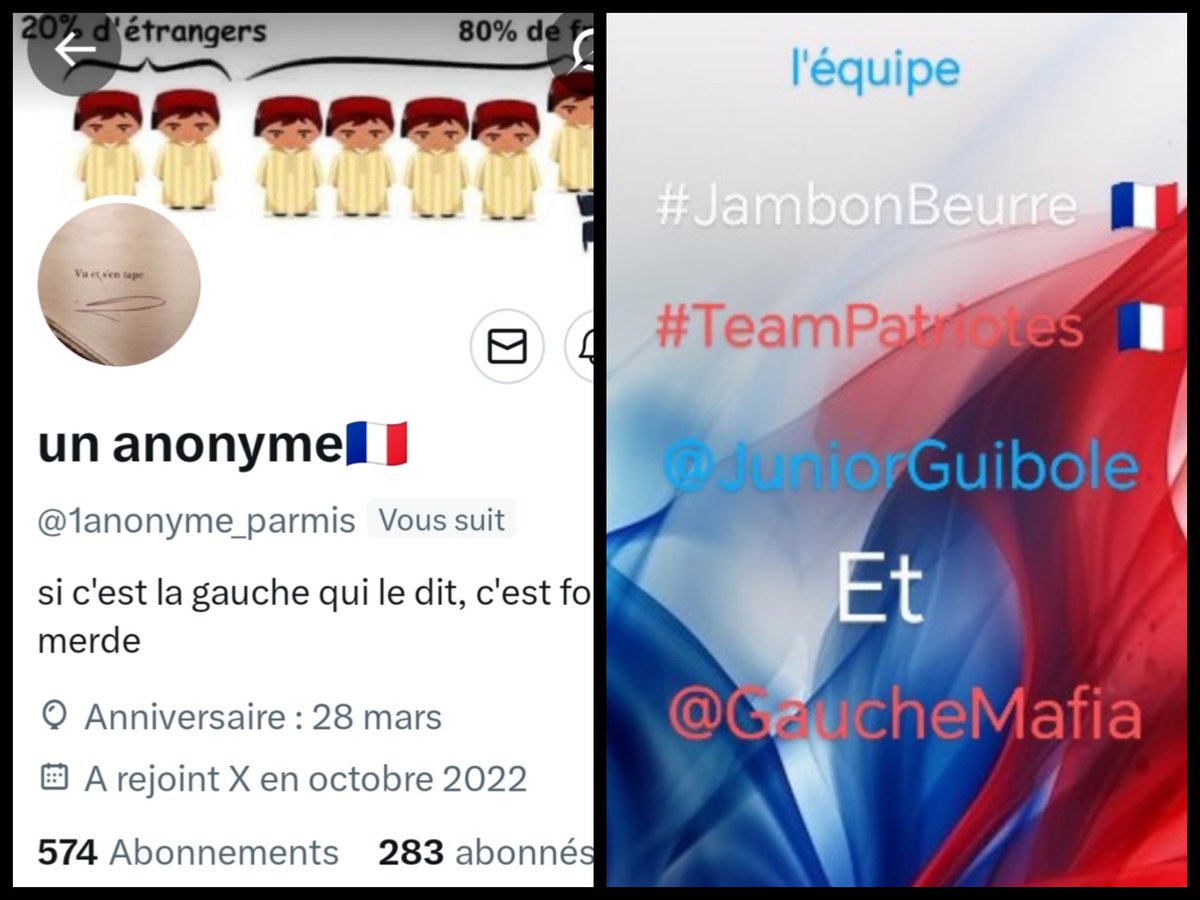 🇨🇵 Dédé 🇫🇷♿ (@juniorguibole) on Twitter photo INFO🚨 Merci de partager !🚨
Mes amis abonnés😉
Ainsi que l'équipe #JambonBeurre #TeamPatriotes 🇨🇵
Notre ami <a href="/1anonyme_parmis/">un anonyme🇨🇵</a> 👍
Aurait besoin d'un petit coup de pouce pour grossir sa TL!🥳
Et ainsi lui donner plus de visibilité ! Merci de vous abonner à lui !🙏
Et INFO🚨 Merci de partager !🚨
Mes amis abonnés😉
Ainsi que l'équipe #JambonBeurre #TeamPatriotes 🇨🇵
Notre ami <a href="/1anonyme_parmis/">un anonyme🇨🇵</a> 👍
Aurait besoin d'un petit coup de pouce pour grossir sa TL!🥳
Et ainsi lui donner plus de visibilité ! Merci de vous abonner à lui !🙏
Et
