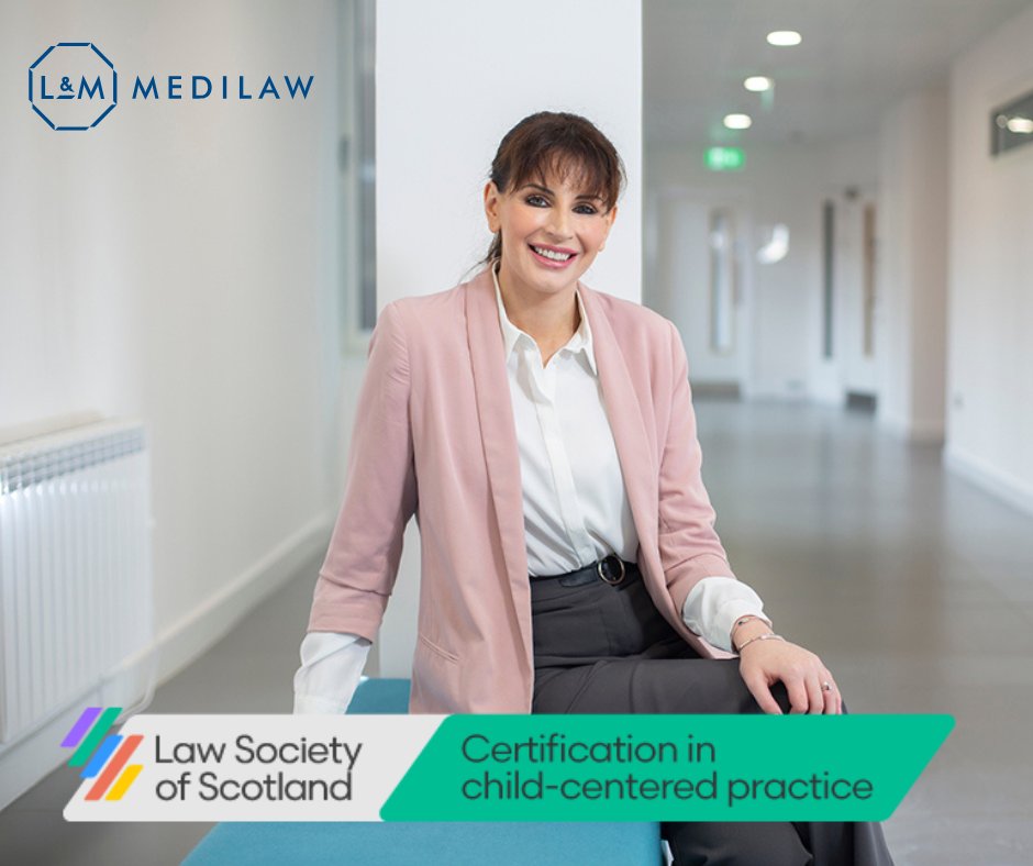 Congratulations to Elizabeth Rose, Director at L&amp;M MediLaw, on achieving the Lawyers for Children Certification from <a href="/Lawscot/">Law Society Scotland</a>.

Child-centred. Trauma-aware. Rights-focused.

More: landmmedilaw.com

#LawyersForChildren #ClanChildlaw #ChildRights #LMmedilaw