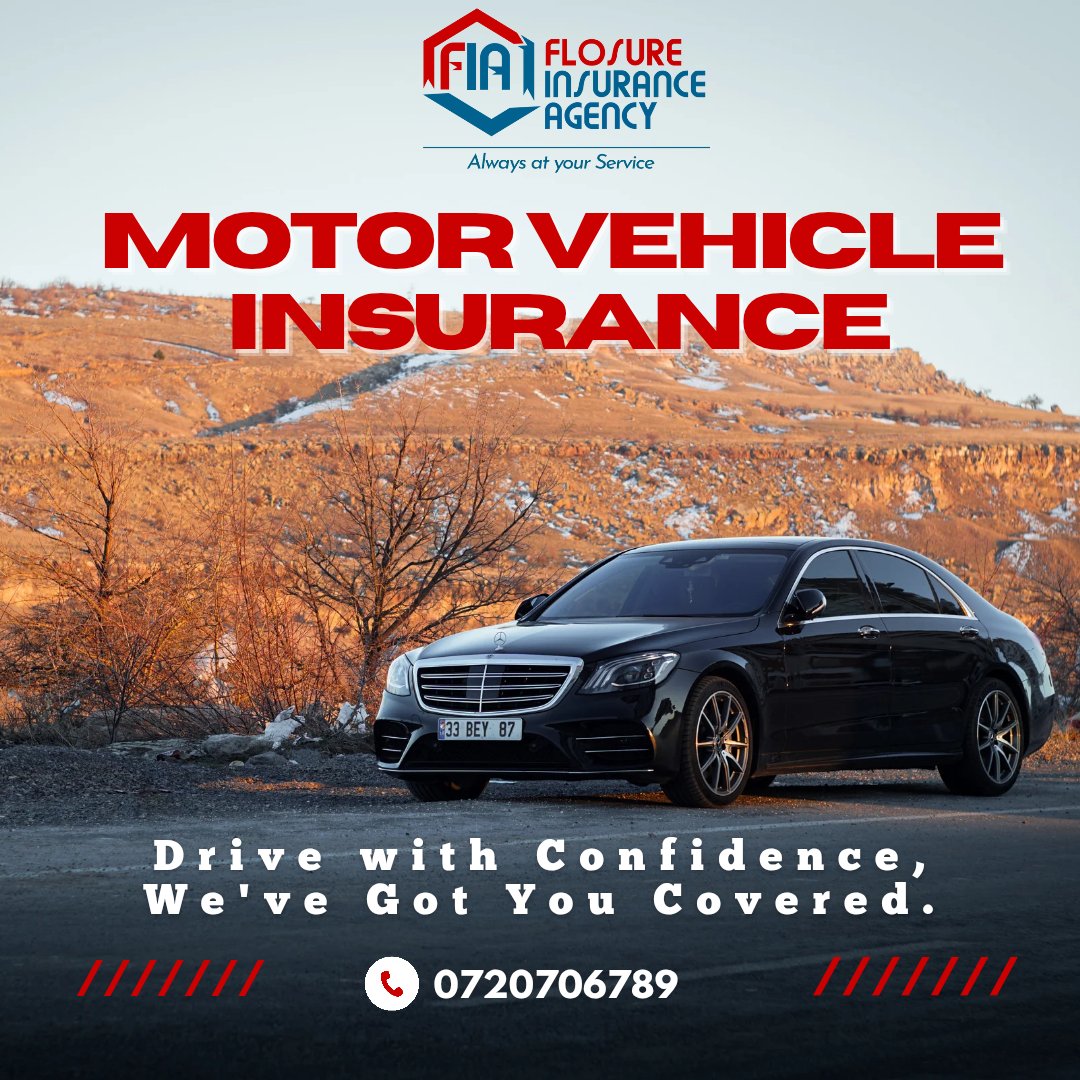 flosureagency's tweet image. Every journey comes with its risks, but with our Motor Vehicle Insurance, you’re always in safe hands. We’ve got your back every step of the way. Talk to us ✉️DM or call us+254720706789 
Always at your service! 
#flosureinsuranceagency #insuranceagency #motorvehicleinsurance