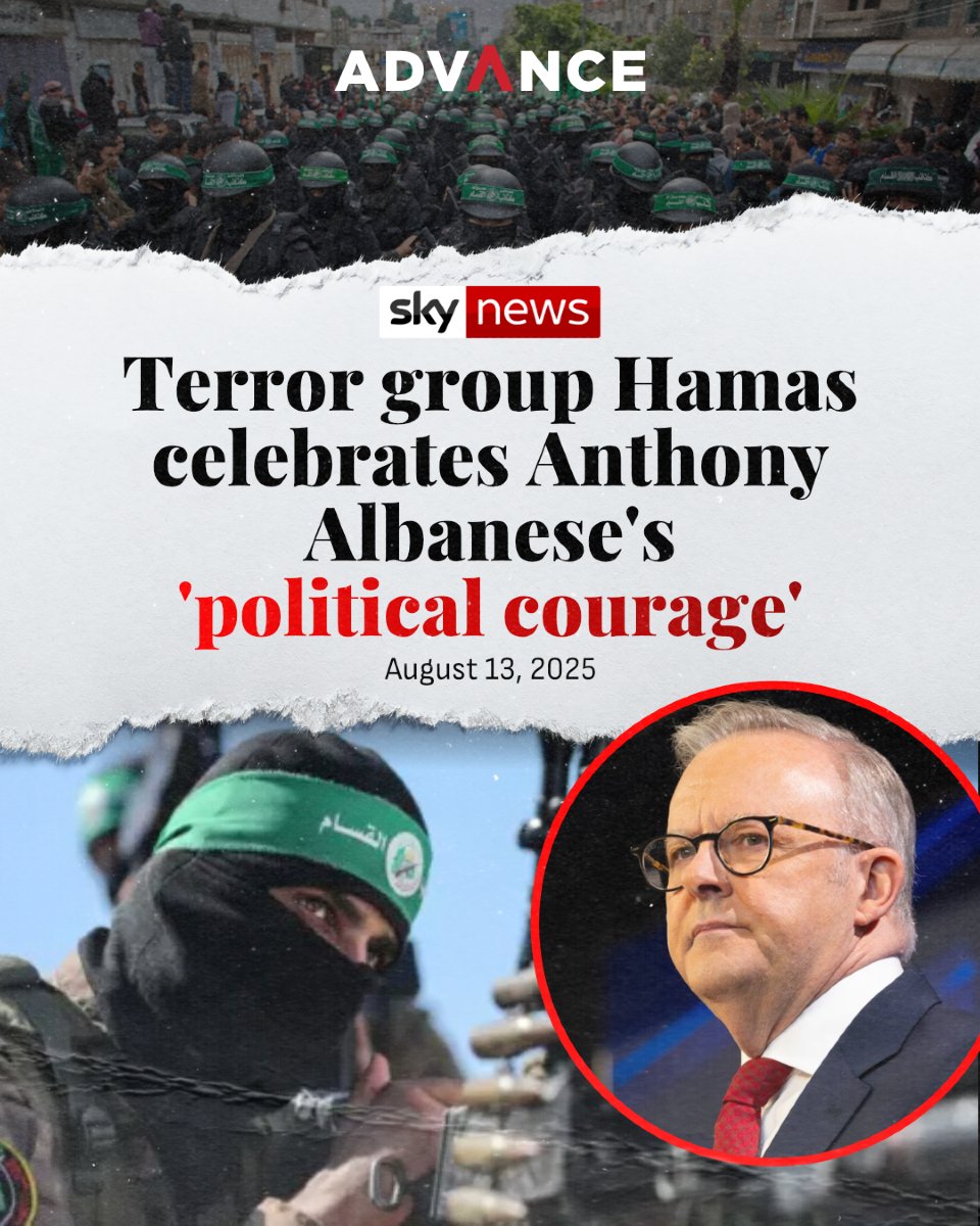 This is a real headline. Terror group Hamas is praising Anthony Albanese.

And then he wonders why Australian flags are being burned on the harbour bridge...

Disgusting that we've come to this.