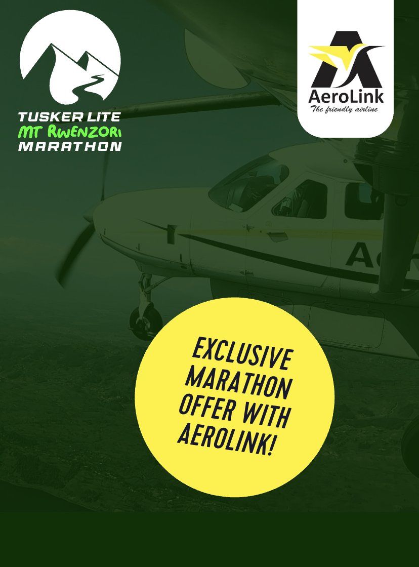 AerolinkUganda's tweet image. 10 days to go!
Ready to run the Rwenzoris? ⛰️ #AeroLink is your friendly partner with a special deal for marathon participants! Book your seat today - aerolinkuganda.com  
@RwenzoriMarathn @wekesa_amos 
#FlyAeroLink #TuskerLiteMarathon #MarathonTravel #UgandaAdventure