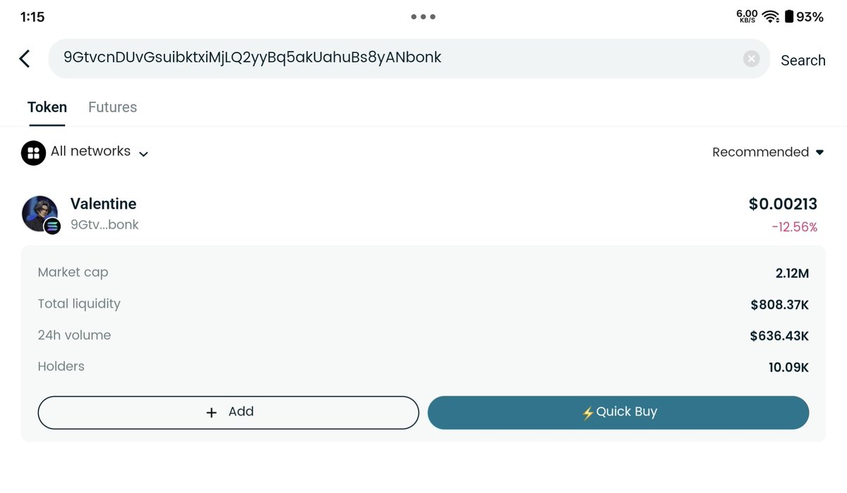 ATyagi43007's tweet photo. @CoinDCX This is bitget wallet show proper market cap valentine grok companion and CoinDcx web3 can't show proper holding value of this valentine grok companion https://t.co/BxBMFMUGcW