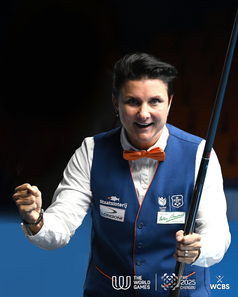 Therese Klompenhouwer is World Games Champion in Women’s 3-Cushion 📷
#wcbs #billiards #TWG2025