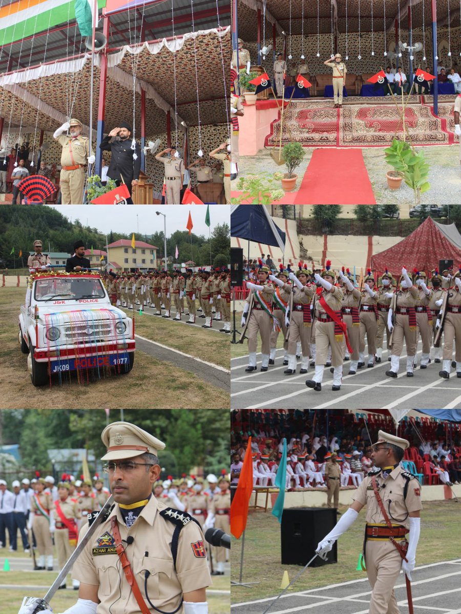 DISTRICT POLICE HANDWARA (@handwarap) on Twitter photo Full Dress Rehearsal for #IndependenceDay held at DPL Handwara Contingents from J&K Police, CRPF, SDRF, NCC, Homeguards & students showcased unity & discipline.
Tehsildar Zeeshan Ahmad Khan (JKAS) unfurled the Tricolour & took salute.
<a href="/JmuKmrPolice/">J&K Police</a>
<a href="/KashmirPolice/">Kashmir Zone Police</a>
<a href="/DIGBaramulla/">DIG of Police NKR Baramulla</a> Full Dress Rehearsal for #IndependenceDay held at DPL Handwara Contingents from J&K Police, CRPF, SDRF, NCC, Homeguards & students showcased unity & discipline.
Tehsildar Zeeshan Ahmad Khan (JKAS) unfurled the Tricolour & took salute.
<a href="/JmuKmrPolice/">J&K Police</a>
<a href="/KashmirPolice/">Kashmir Zone Police</a>
<a href="/DIGBaramulla/">DIG of Police NKR Baramulla</a>