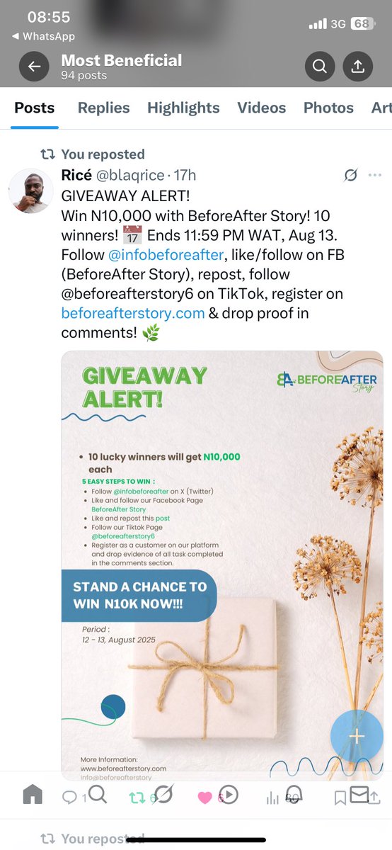 Most Beneficial tweet media