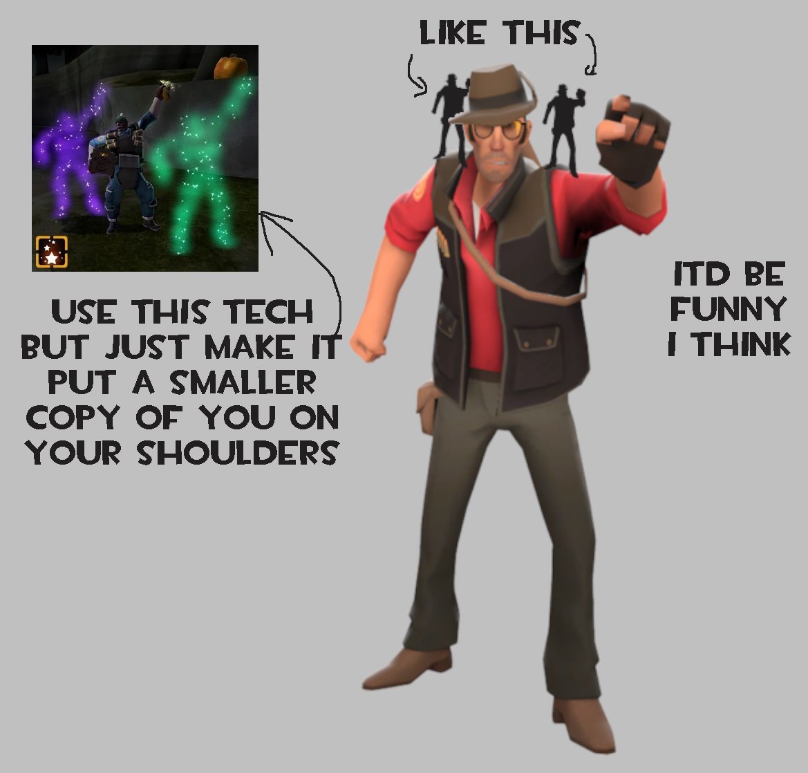 my tf2 taunt unusual effect idea