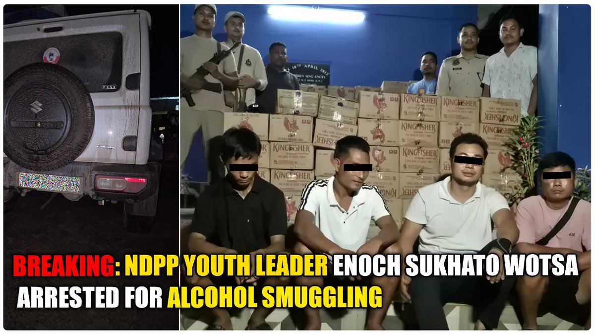 BREAKING: NDPP YOUTH LEADER ENOCH SUKHATO WOTSA ARRESTED FOR ALCOHOL SMUGGLING

CLICK ON THIS LINK TO WATCH THE FULL VIDEO

youtu.be/KJYFBN3Vck8