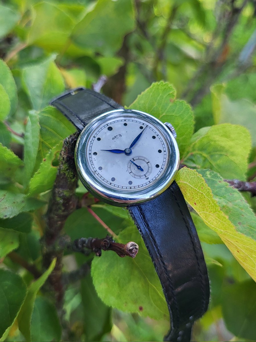 ARSA Disco Volante 🛸
Années 30
Remontage manuel
Révisée et légèrement repolie 
Boîtier acier inoxydable de 31mm avec la couronne
Bracelet pour anses soudées d'époque
Bon état global et bonne tenue de l'heure 
210€ fdpi 📩