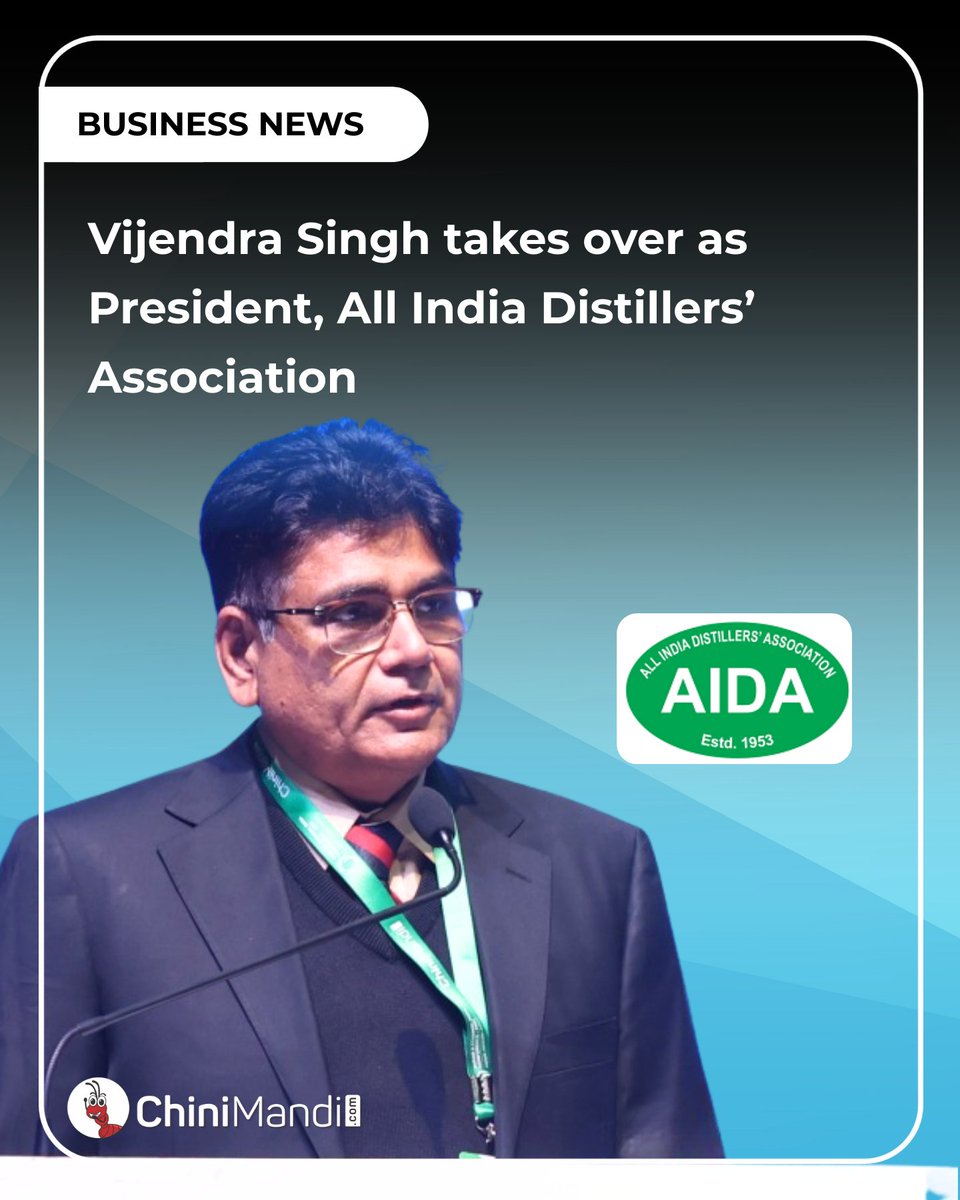 ChiniMandi's tweet image. Vijendra Singh has been appointed as the President of All India Distillers Association’ (AIDA).

Read more🔗 chinimandi.com/vijendra-singh…

#ChiniMandi #ChiniMandiUpdates #VijendraSingh #AIDA #EthanolIndustry #IndustryLeadership #Biofuels #EthanolIndia
