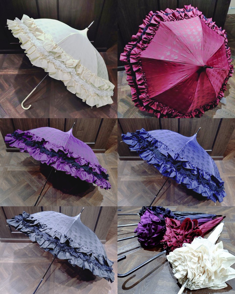 👑NEW👑 【ATELIER-PIERROT】 Blooming Bouquet Umbrella ホワイト