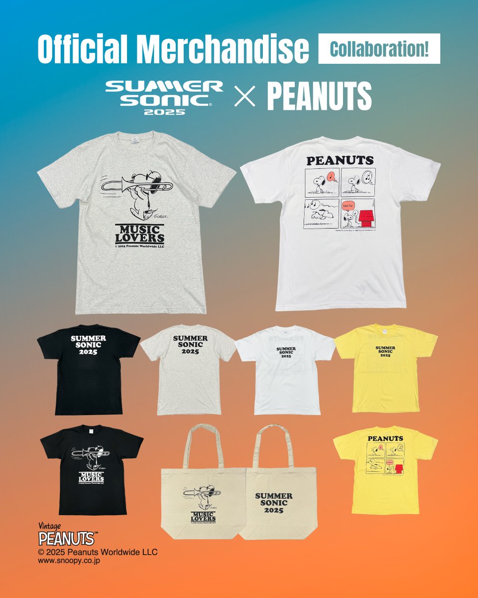 ★未使用★SUMMER SONIC× PEANUTS スヌーピーコラボTシャツ SUMMER SONIC on X