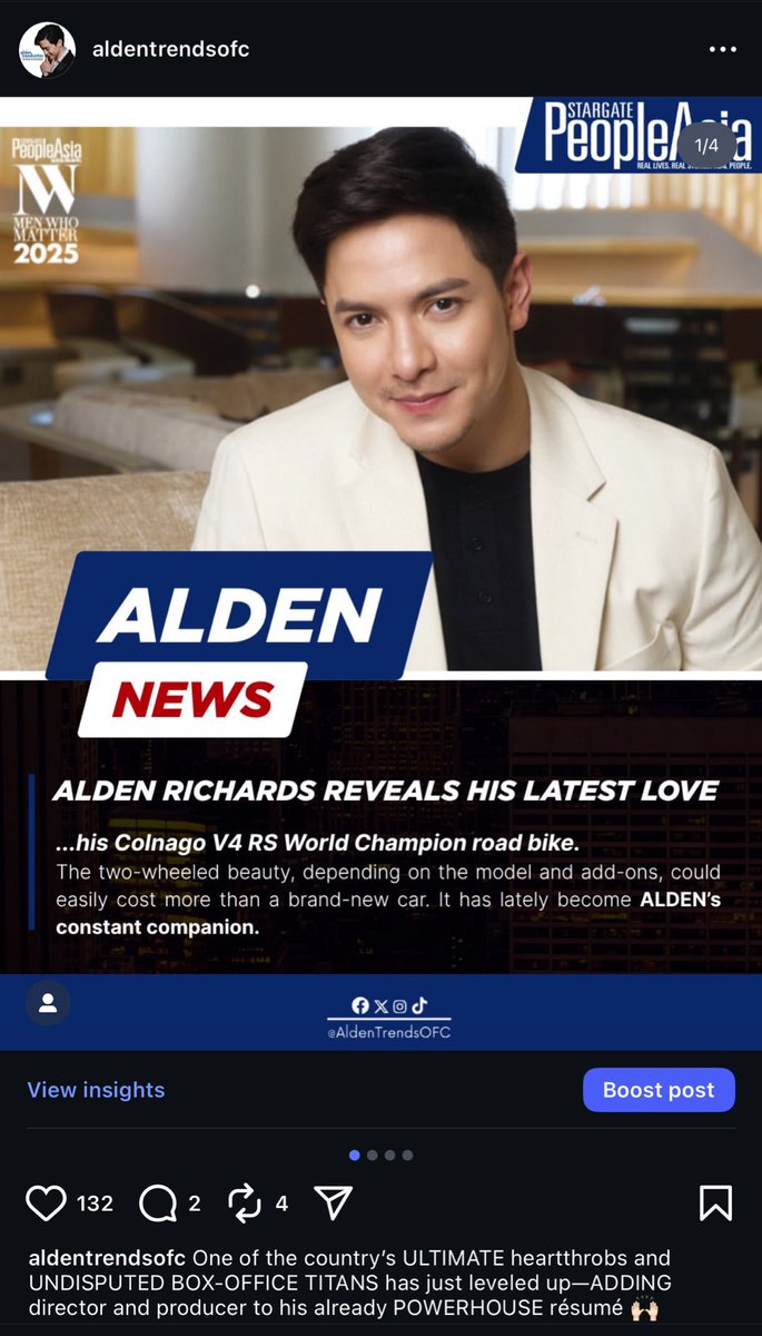 AldenTrendsOFC's tweet photo. ATS IG Update ❣️
Thank you for the notice, Ms. Annette! ☺️
@aldenrichards02
#ALDENMatters
#MenWhoMatter2025
#ALDENRichards