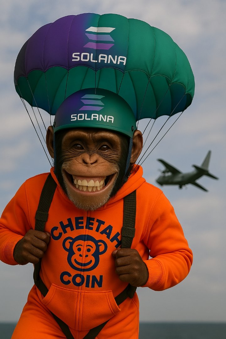 SolanaPumpMeme's tweet photo. 🪂 Full throttle from the sky: Cheetah Coin land in the crypto jungle 🐒🚀 Next stop: the Moon 🌕 
On https://t.co/o7UtPO9EKA
FAjWAU5XFUfhPTjqPVKRhxptPPmkRStfSgoqZDGYpump
#Solana #CheetahCoin #Crypto" https://t.co/hxRtWmfg3e